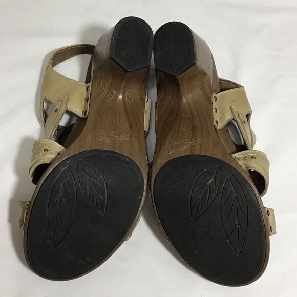 Dansko Nina Violet Leather Chunky Heel Sandals Size 39 - Picture 7 of 12